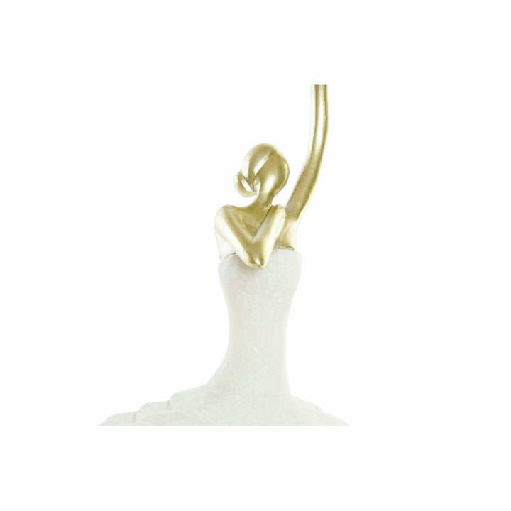 Goldene Ballett-Tänzerin Harz Figur von DKD Home Decor - homely Family Shop