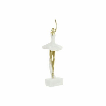 Gold-weiße Ballett-Tänzerin Harz Figur von DKD Home Decor - homely Family Shop