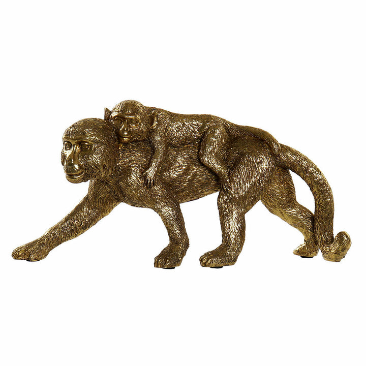 DKD Home Dekor Harz Affen Figur, goldfarben. Moderne Deko - homely Family Shop