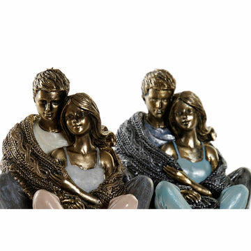 Kupfer Deko-Figuren von DKD Home Decor zeigen modernes Ehepaar - homely Family Shop