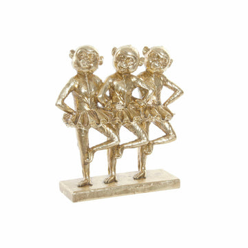 Goldene Affen Ballett Deko Figur aus Harz von DKD Home Decor - homely Family Shop