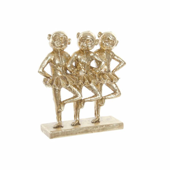 Goldene Affen Ballett Deko Figur aus Harz von DKD Home Decor - homely Family Shop