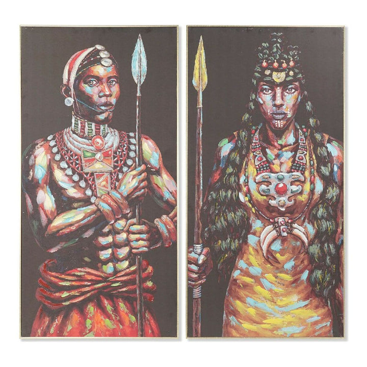 DKD Home Dekor Afrikaner Bild zeigt Stammeskunst und Kolonialstil - homely Family Shop