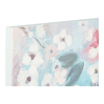 DKD Home Dekor Leinwand mit sanften orientalischen Blumenmotiven - homely Family Shop