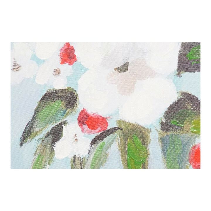 DKD Home Dekor Leinwand mit Blumenmuster, orientalisch - Homely Family Shop
