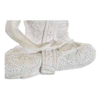 DKD Buddha Figur, Harz, mit Blumenmuster - homely Family Shop