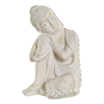 Graue Buddha Harz Figur mit Details - Homely Family Shop