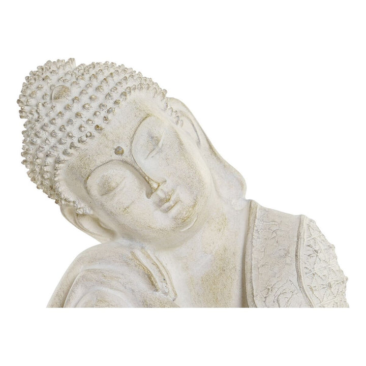 Graue Buddha Deko-Figur aus Harz, friedliche Ausstrahlung - homely Family Shop