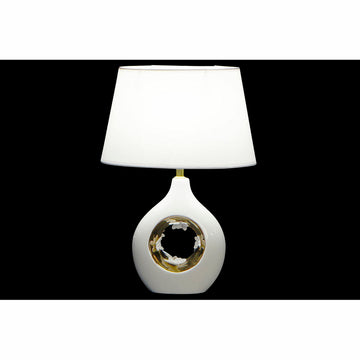 DKD Home Deko Tischlampe aus Porzellan in Silber und Gold - Homely Family Shop