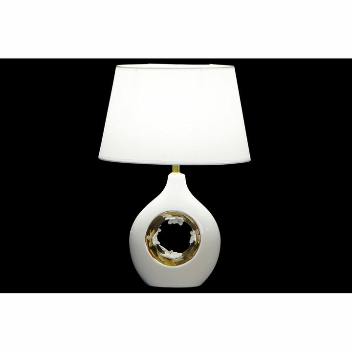 DKD Home Deko Tischlampe aus Porzellan in Silber und Gold - Homely Family Shop
