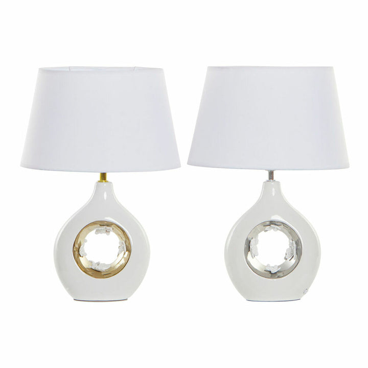 DKD Home Deko Tischlampen aus Porzellan mit Golddetails - homely Family Shop