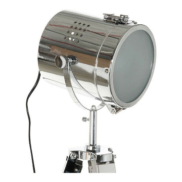 DKD Home Stehlampe mit Metall und Holz Stativ in Silber Hellbraun - Homely Family Shop