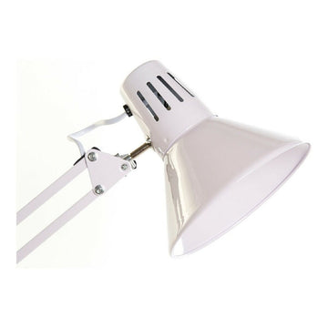 Weiße Metall Tischlampe von DKD Home Decor mit verstellbarem Arm - homely Family Shop