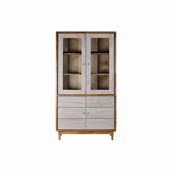 DKD Home Decor Displayständer mit Glasfront und Schubladen - homely Family Shop