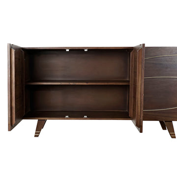 Offene Akazienholz Anrichte von DKD Home Decor mit Regalen - homely Family Shop