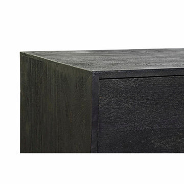Detailaufnahme: Schwarze DKD Home Decor Anrichte aus Mango-Holz - homely Family Shop