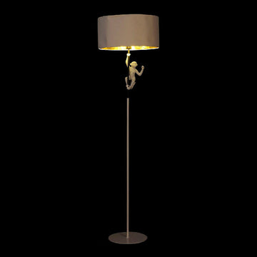 DKD Home Decor Stehlampe mit Affenfigur und Lampenschirm - homely Family Shop