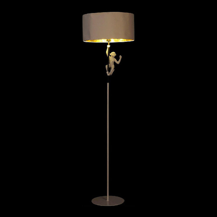 DKD Home Decor Stehlampe mit Affenfigur und Lampenschirm - homely Family Shop