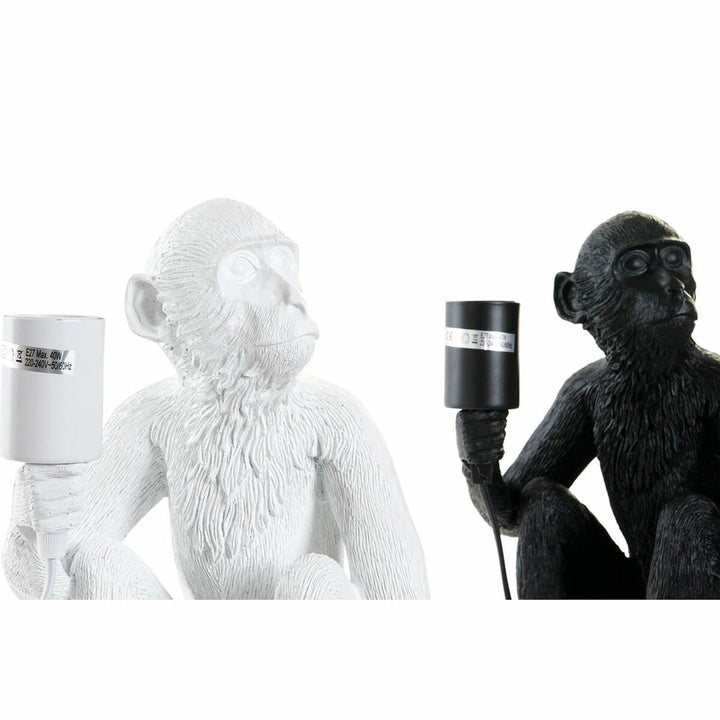DKD Home Tischlampen, Affen Design in Schwarz und Weiß - homely Family Shop