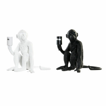 DKD Home Decor Tischlampe mit Affen Design in Schwarz und Weiss - homely Family Shop