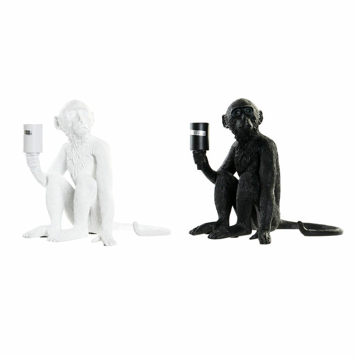 DKD Home Decor Tischlampe mit Affen Design in Schwarz und Weiss - homely Family Shop