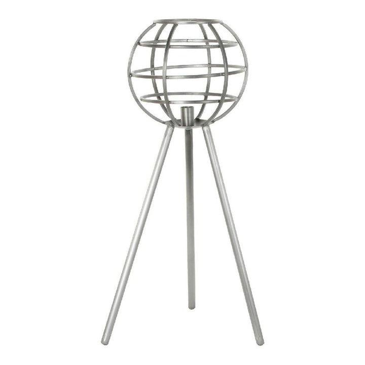 DKD Home Tischlampe mit Kugel und Metallgestell in Dunkelgrau - homely Family Shop