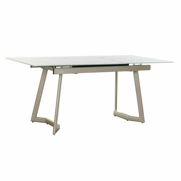 DKD Esstisch mit Kristallplatte und goldenem Metallgestell. - homely Family Shop