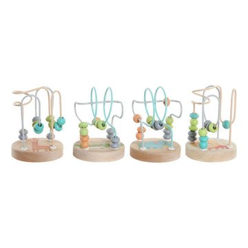 DKD Home Decor Holzspielzeug mit bunten Perlen und Tierdesign - homely Family Shop