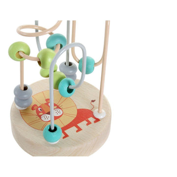 DKD Home Holzspielzeug mit bunten Perlen und Löwenmuster - homely Family Shop
