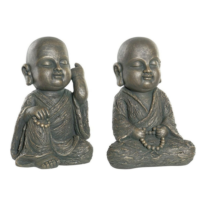 DKD Home Decor Mönch Figuren aus Fiberglas, goldfarben. - homely Family Shop
