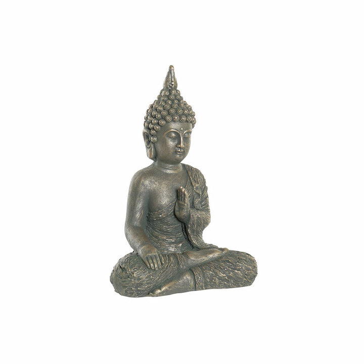 Goldfarbene Buddha Deko-Figur aus Fiberglas im orientalischen Design - homely Family Shop
