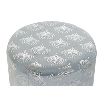 Blauer DKD Hocker mit goldenem Muster - Homely Family Shop