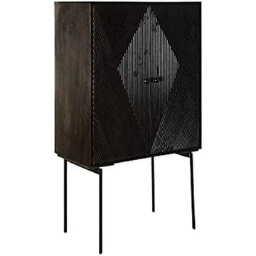 DKD Home Anrichte aus Mango-Holz mit geometrischem Muster - homely Family Shop
