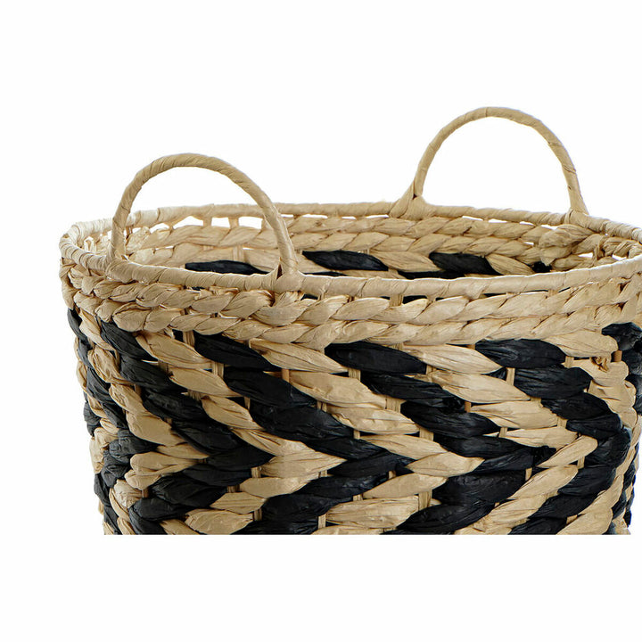 Geflochtener Korb mit Griffen, Faser Design von DKD Home Decor - homely Family Shop