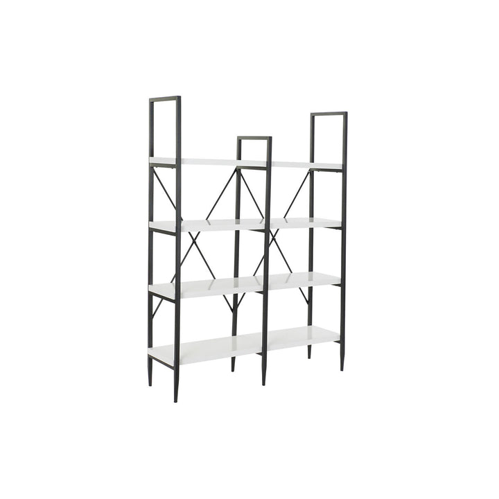 Schwarzes Regal DKD Home Decor mit vier weissen MDF Regalen - homely Family Shop