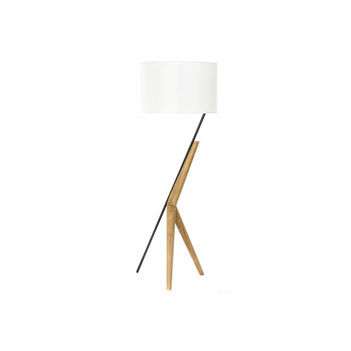 DKD Home Stehlampe mit Lampenschirm und Holzfuß - homely Family Shop