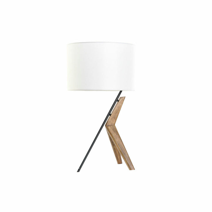 DKD Home Tischlampe mit Holzfuß und Schirm - homely Family Shop