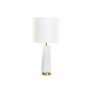 DKD Home Decor Tischlampe mit Keramikfuß und goldenen Akzenten - homely Family Shop