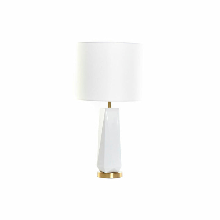 DKD Home Decor Tischlampe mit Keramikfuß und goldenen Akzenten - homely Family Shop