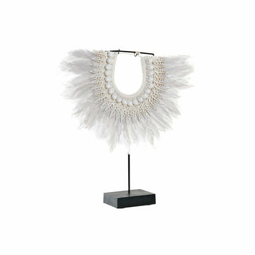 DKD Home Deko-Figur mit Federn und Muscheln auf Eisenständer - homely Family Shop