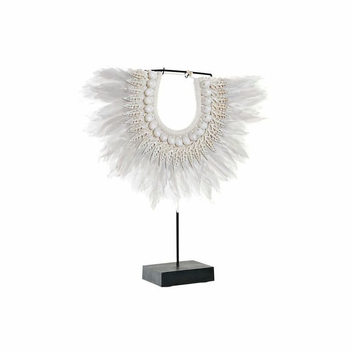 DKD Home Deko-Figur mit Federn und Muscheln auf Eisenständer - homely Family Shop