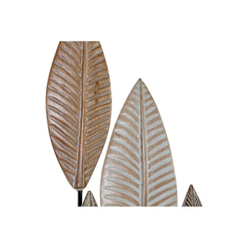 DKD Home Decor Bambus und Eisen Figur mit Blätter Design - homely Family Shop