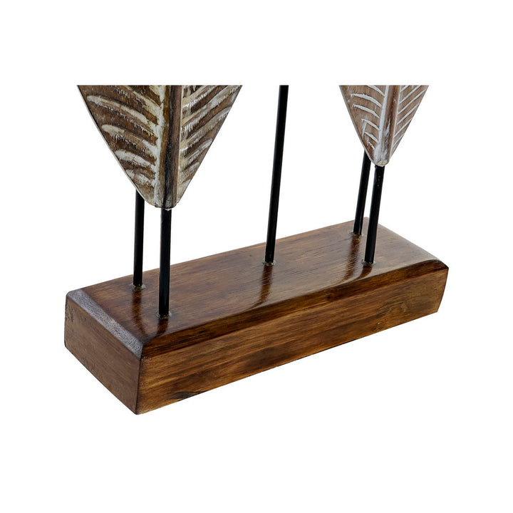 DKD Home Decor Bambus Eisen Figur mit Holzbasis - Homely Family Shop