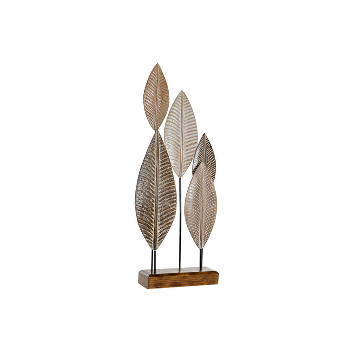 DKD Home Deko-Figur aus Bambus und Eisen mit Blätter Design - homely Family Shop