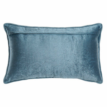 Blaues DKD Home Decor Kissen mit Goldmuster, rechteckig, 50x10x30 cm.