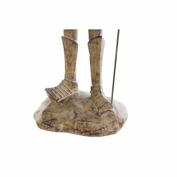 Dekorative Harz Figur auf Felsen, goldene Details - DKD Home Decor