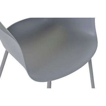 DKD Home Decor Stuhl, hellgrau, modernes Design - homely Family Shop