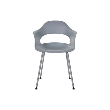 DKD Home Decor Stuhl, hellgrau mit Metallbeinen - homely Family Shop