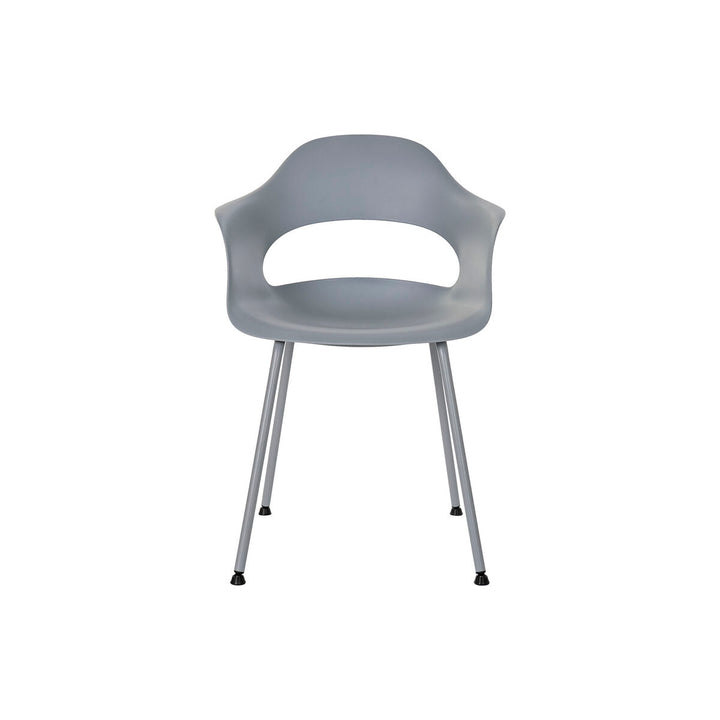 DKD Home Decor Stuhl, hellgrau mit Metallbeinen - homely Family Shop