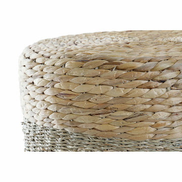 Nahaufnahme des bunten DKD Home Decor Fußstütze mit Naturfasern - homely Family Shop